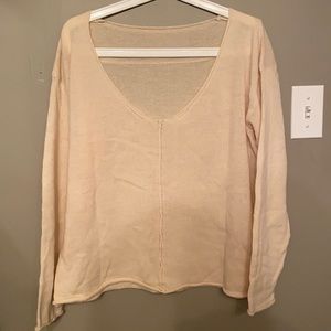 Cream knitted shirt